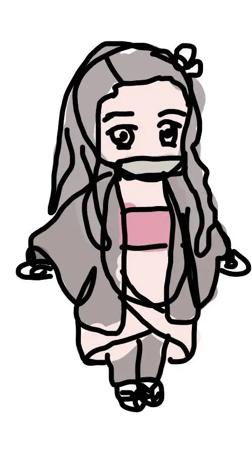 ai character: nezuko background