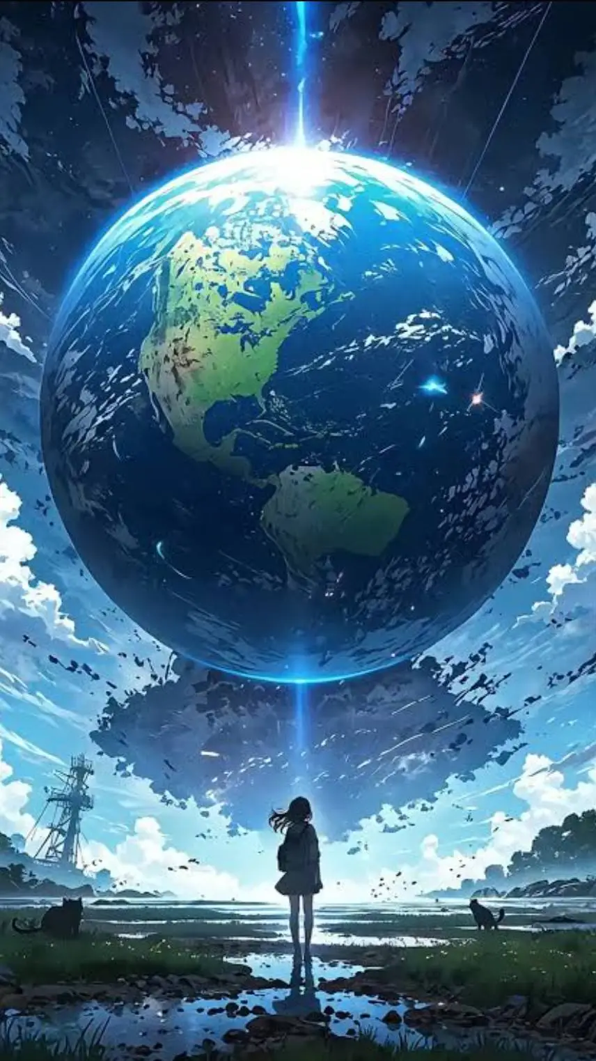 ai character: Amine world  background