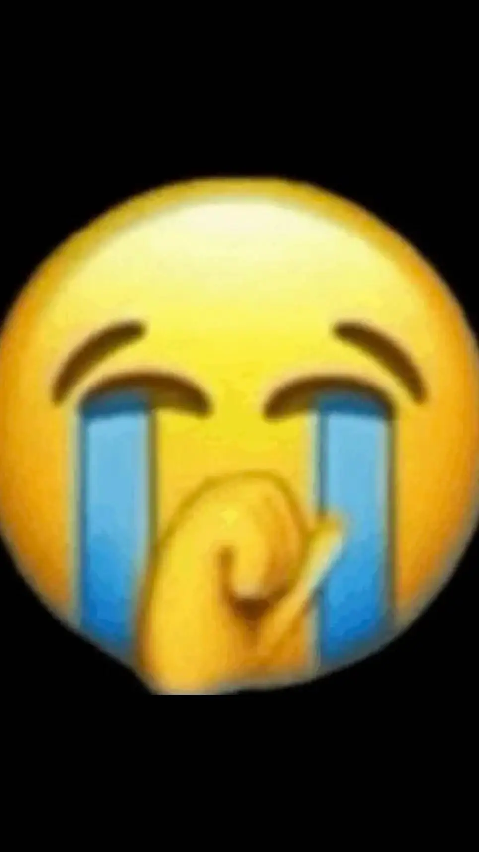 ai character: sad emoji background