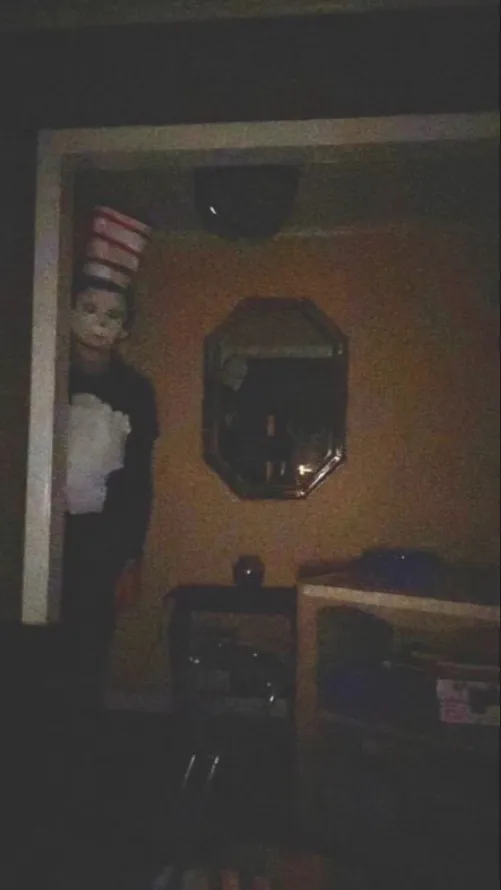 ai character: Cat and the hat background