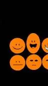 ai character: orangity background