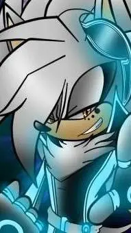 ai character: Tron Silver  background