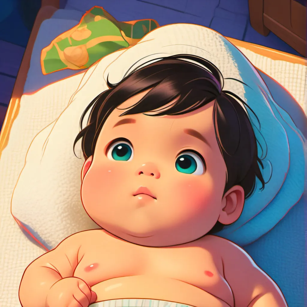 chat with ai character: Bebe gordito baño