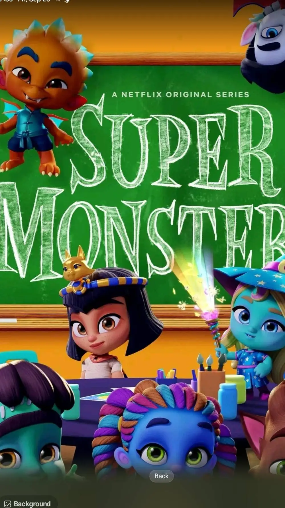 ai character: Super monsters  background