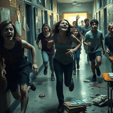 chat with ai character: zombie school RP