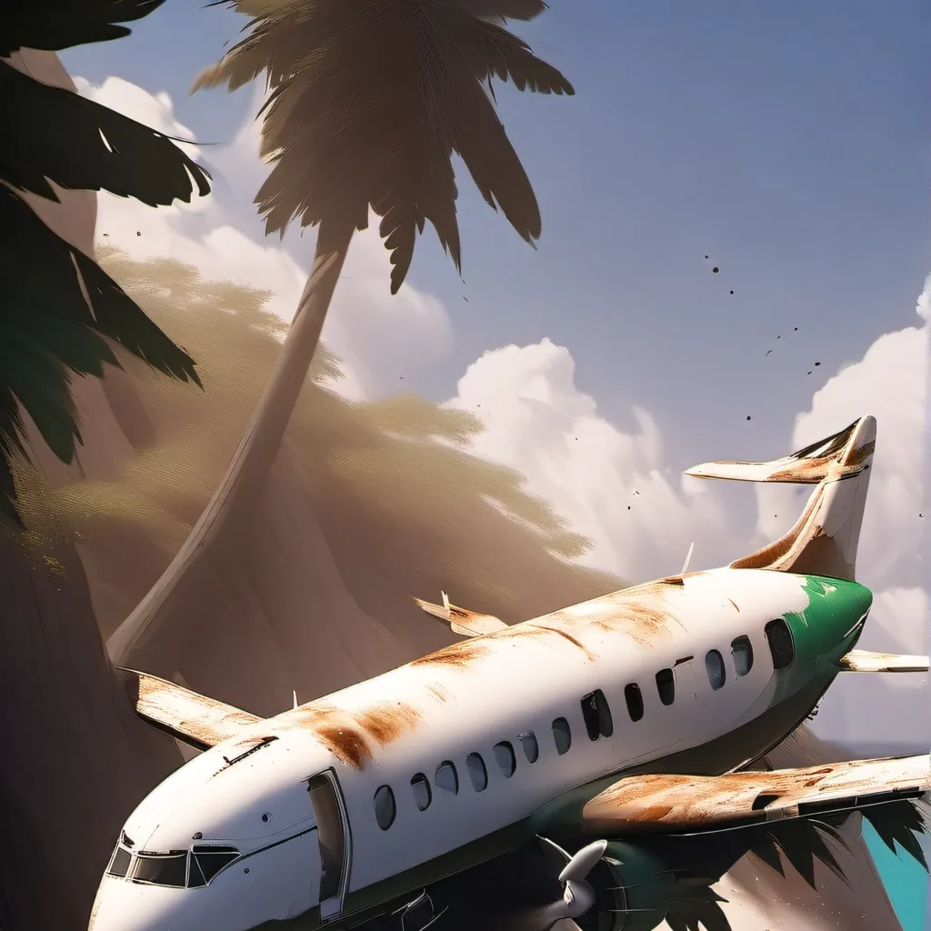 chat with ai character: Plane crash island