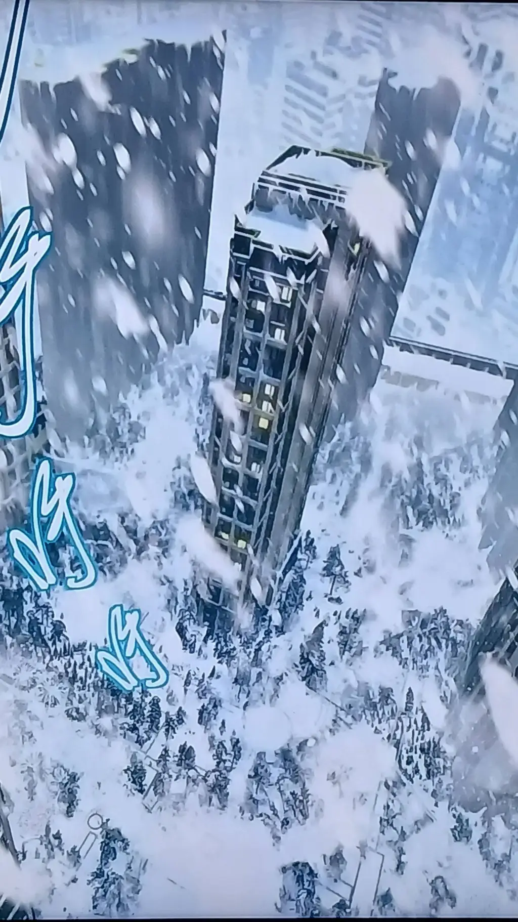 ai character: Winter apocalypse background
