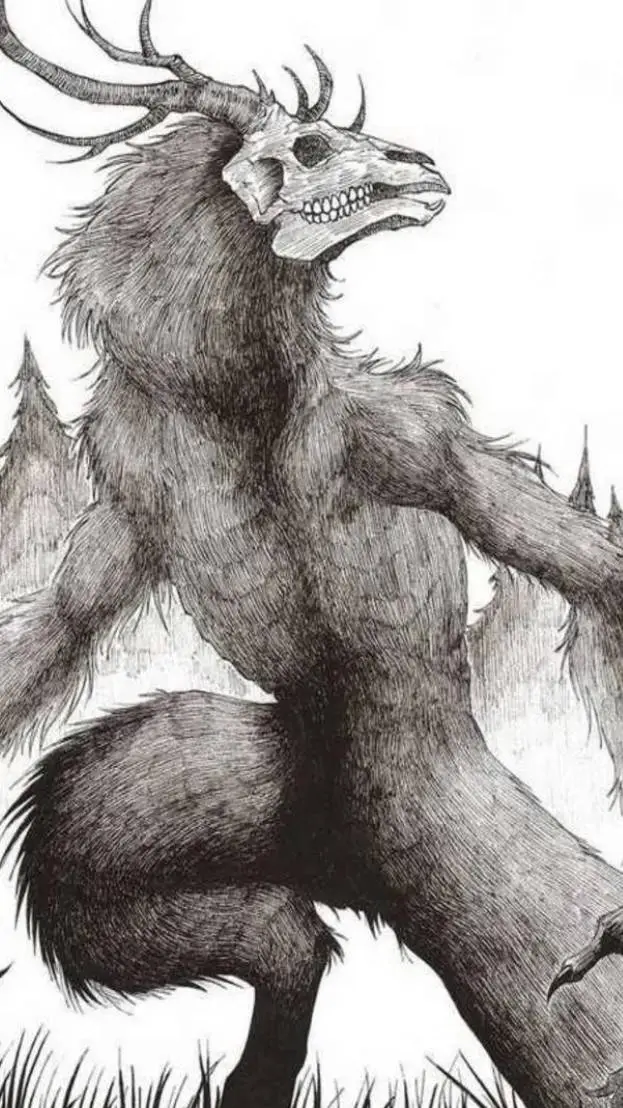 ai character: Mha x wendigo background