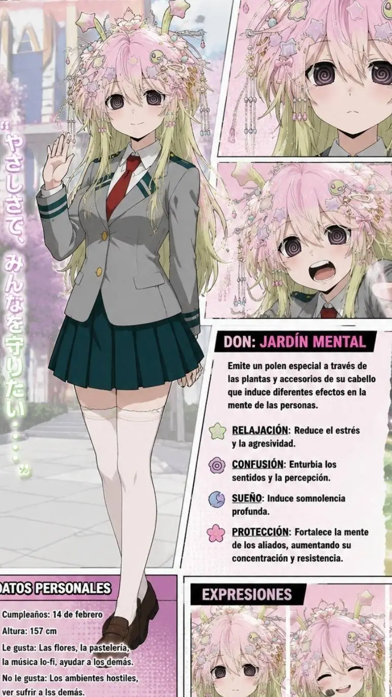 ai character: mha x tu background