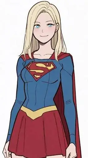 ai character: Superwomen flight background
