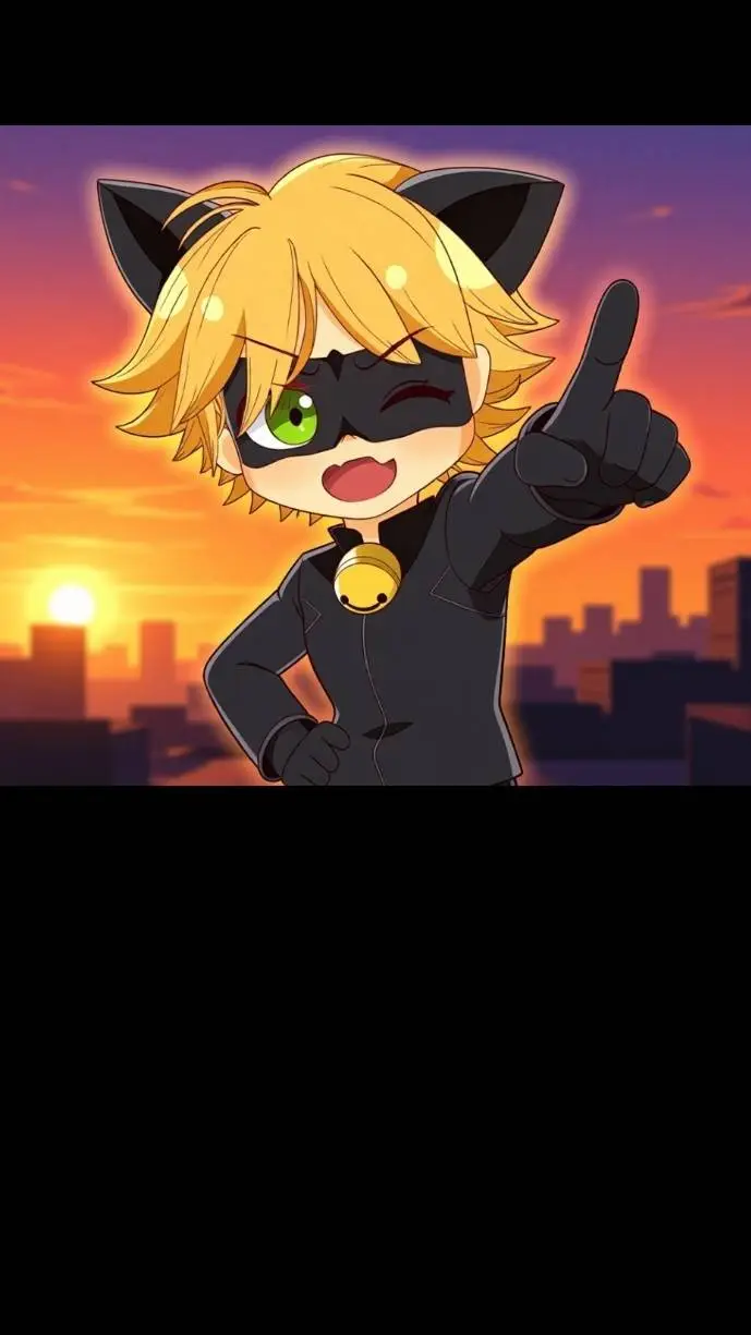 ai character: Cat Noir  background