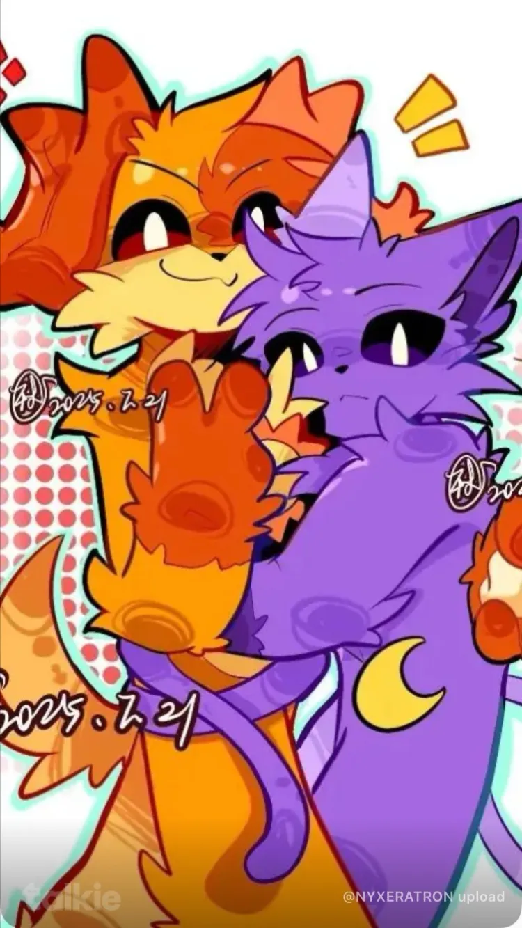 ai character: Catnap X Dogday background