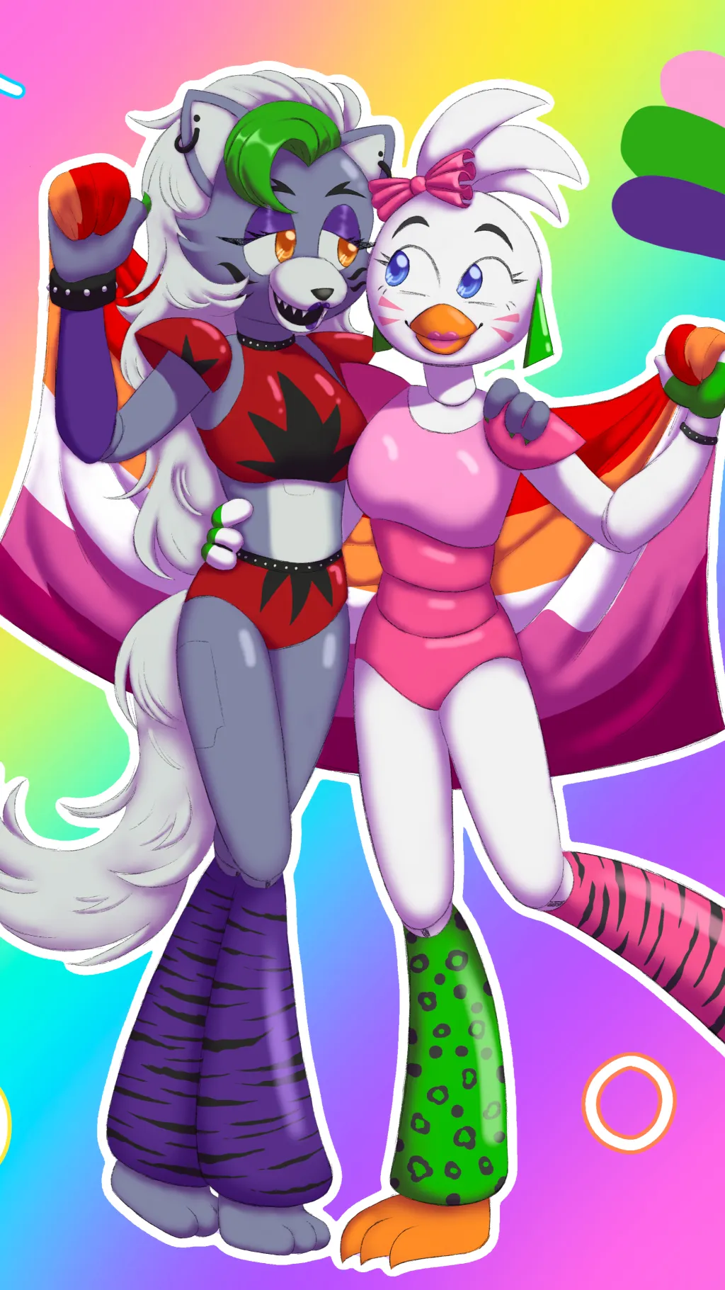 ai character: Roxy X Chica background