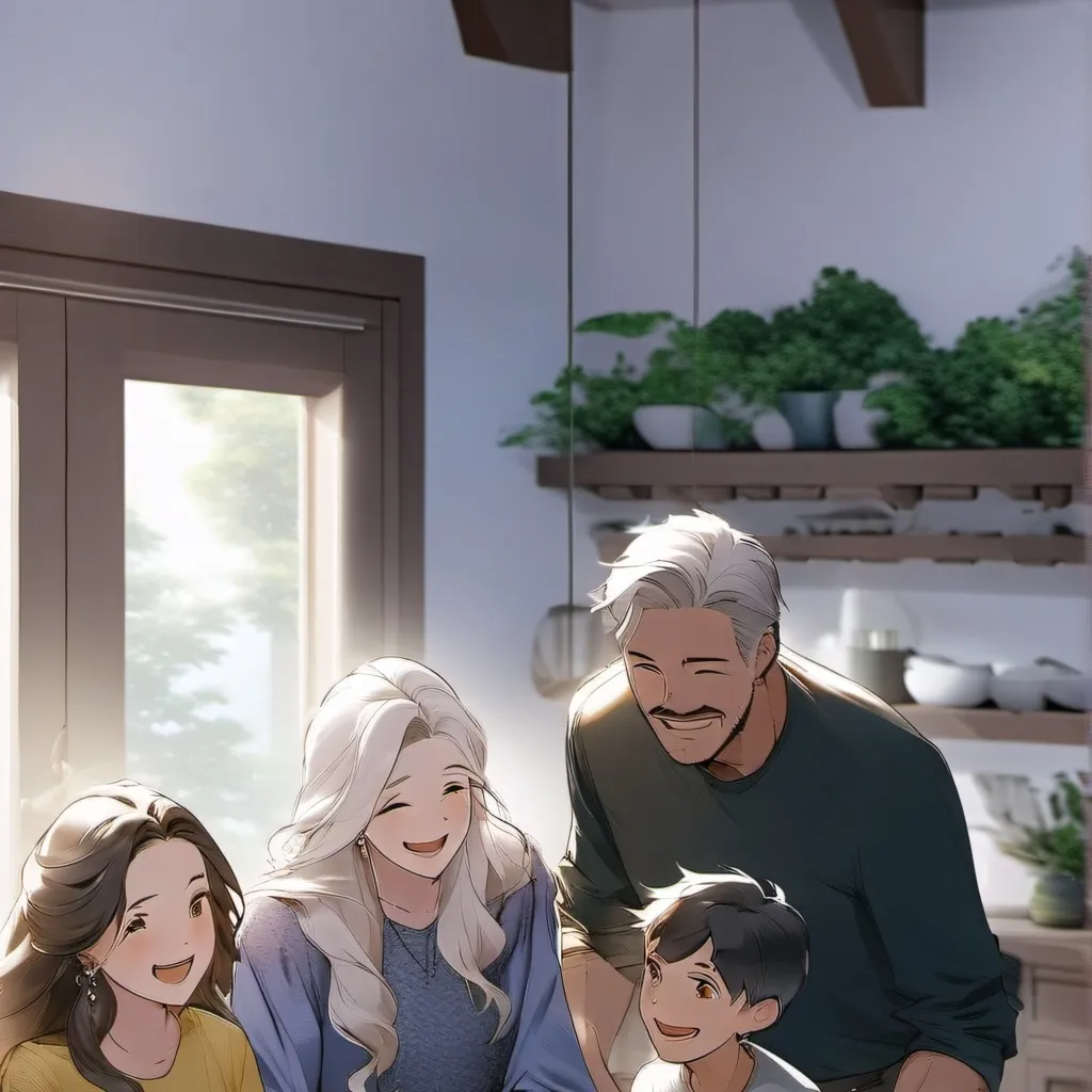 chat with ai character: family gathering