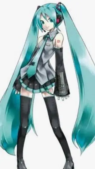 ai character: miku background
