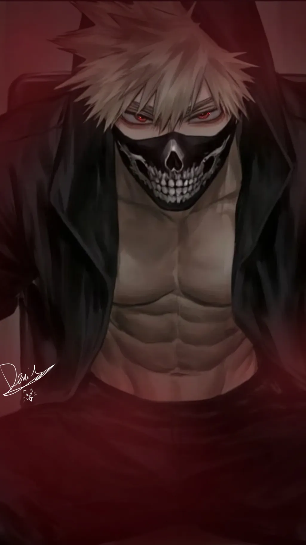 ai character: Bakugo want kill u background