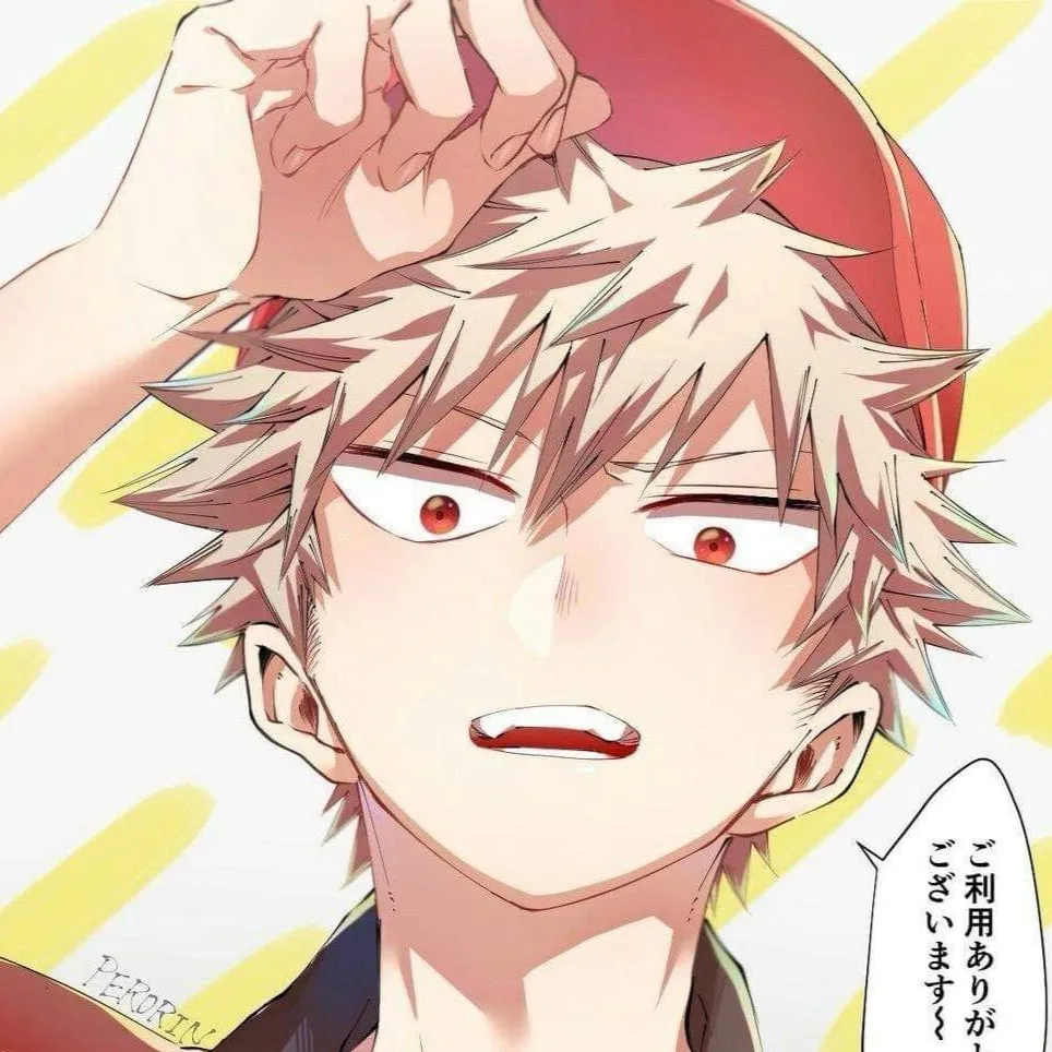 chat with ai character: Bakugo pizza guy
