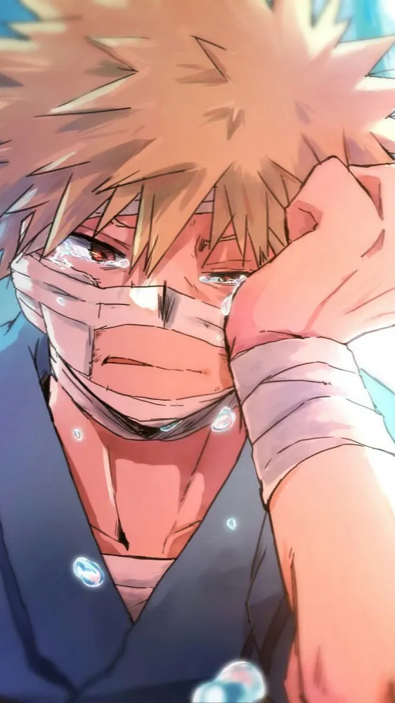 ai character: Bakugo in ospedale background