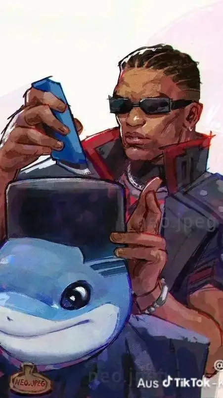 ai character: jeff the shark background