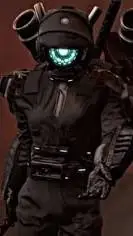 ai character: camera women  background