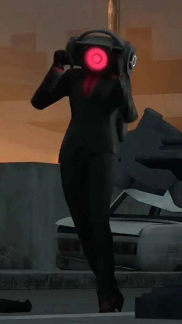 ai character: speaker woman  background