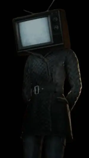 ai character: TV women  background