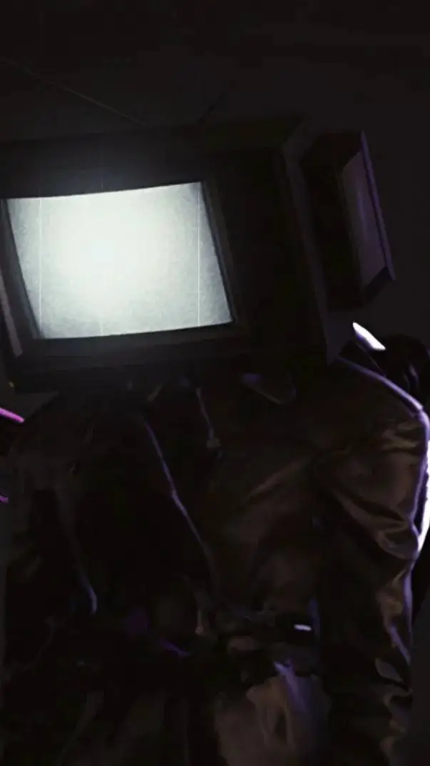 ai character: Tv woman  background