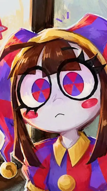 ai character: Pomni (request) background