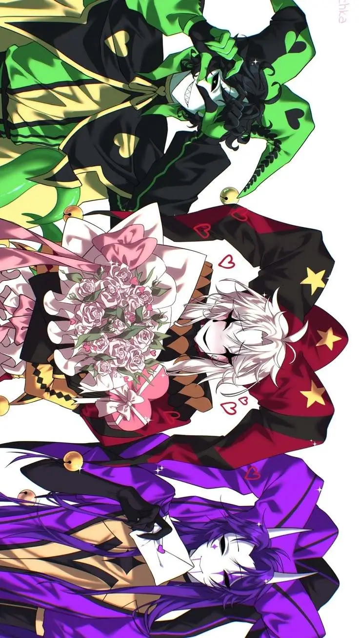 ai character: Tus maridos 👾🌹🍏 background
