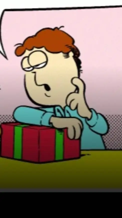 ai character: Jon Arbuckle  background