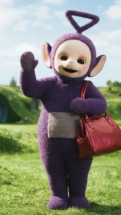 ai character: Teletubbies  background