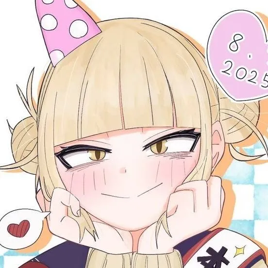 chat with ai character: MHA Toga bday