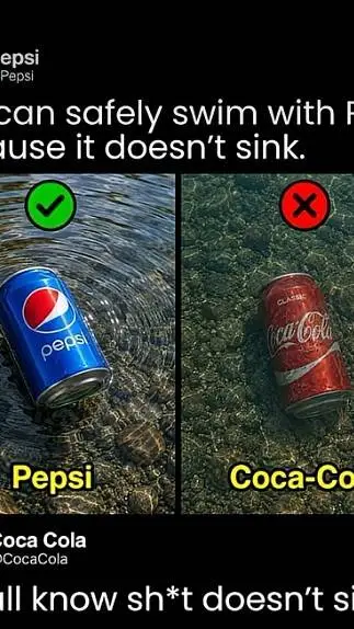 ai character: pepsi vs Coca-Cola background