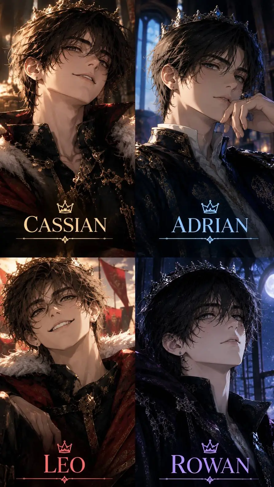 ai character: THE FOUR PRINCE  background