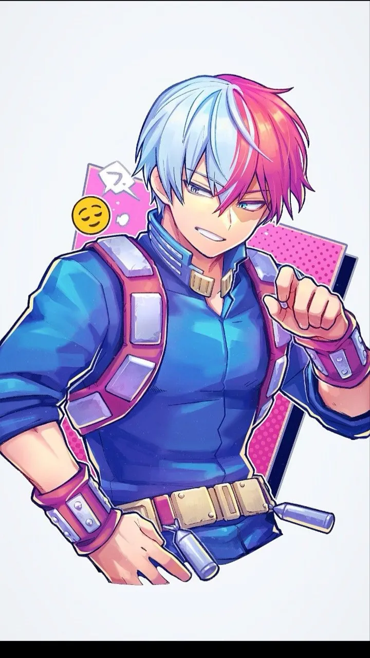 ai character: Shoto Todoroki  background