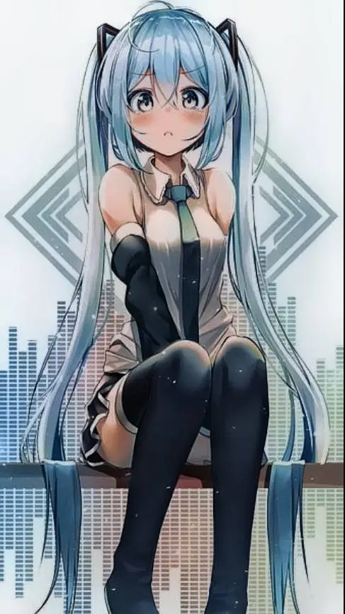 ai character: Miku mascota  background