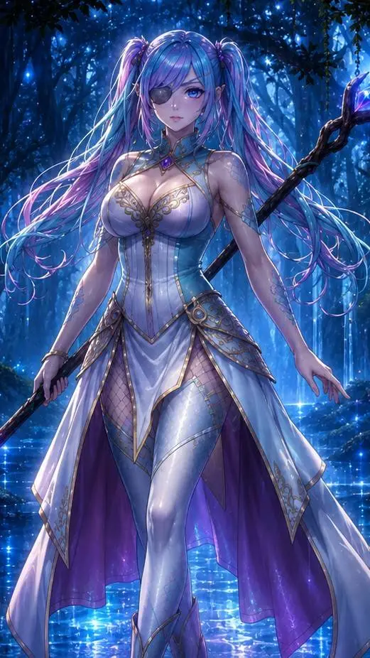 ai character: Surset background