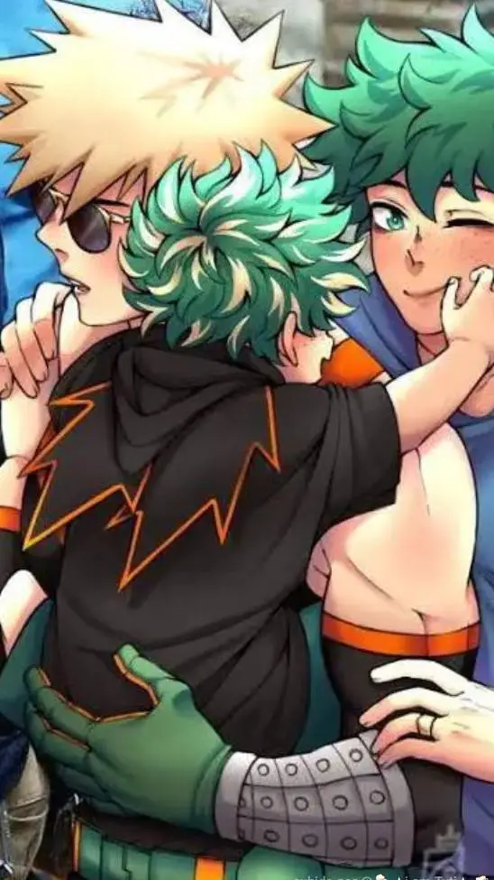 ai character: deku x bakugo 2 background