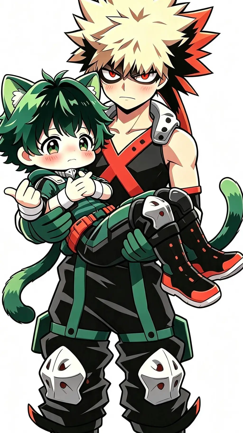 ai character: deku gato  background