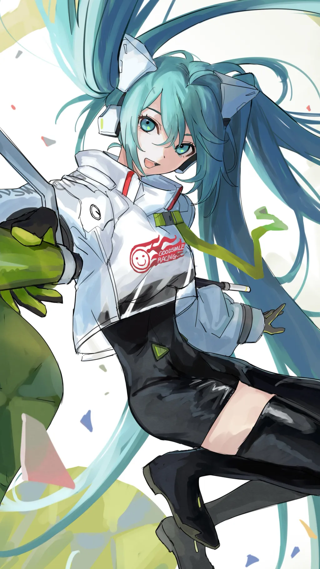 ai character: Miku  background