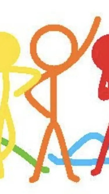 ai character: stickman friens  background
