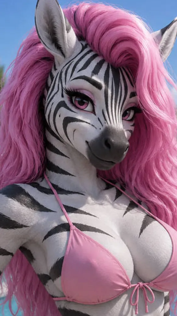 ai character: Carly Zebra GF background