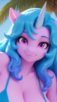 ai character: Izzy Moonbow background