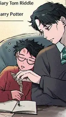 ai character: Dark harry potter background