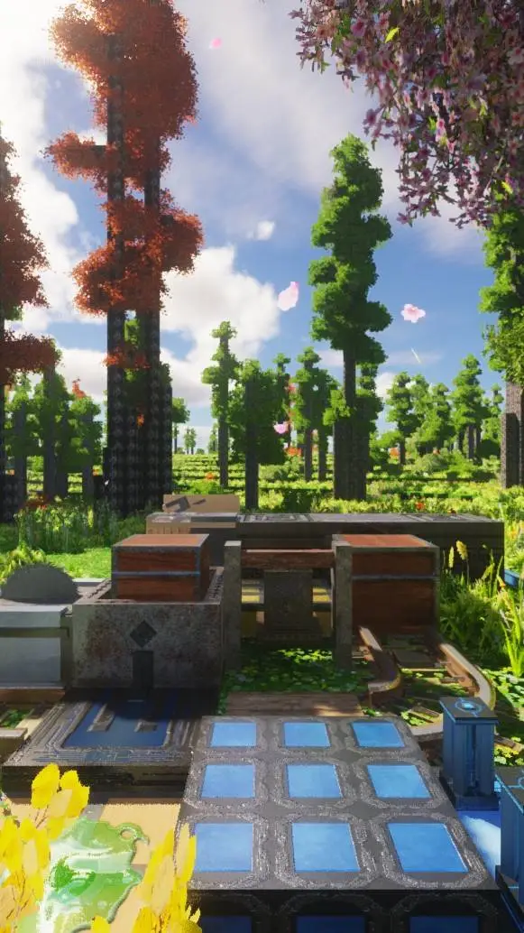 ai character: minecraft  background