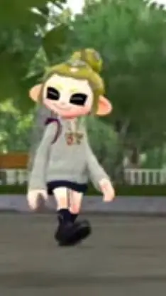 ai character: yellow octoling  background