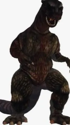 ai character: Boy Godzilla ￼ background