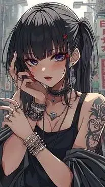 ai character: Irezumi background