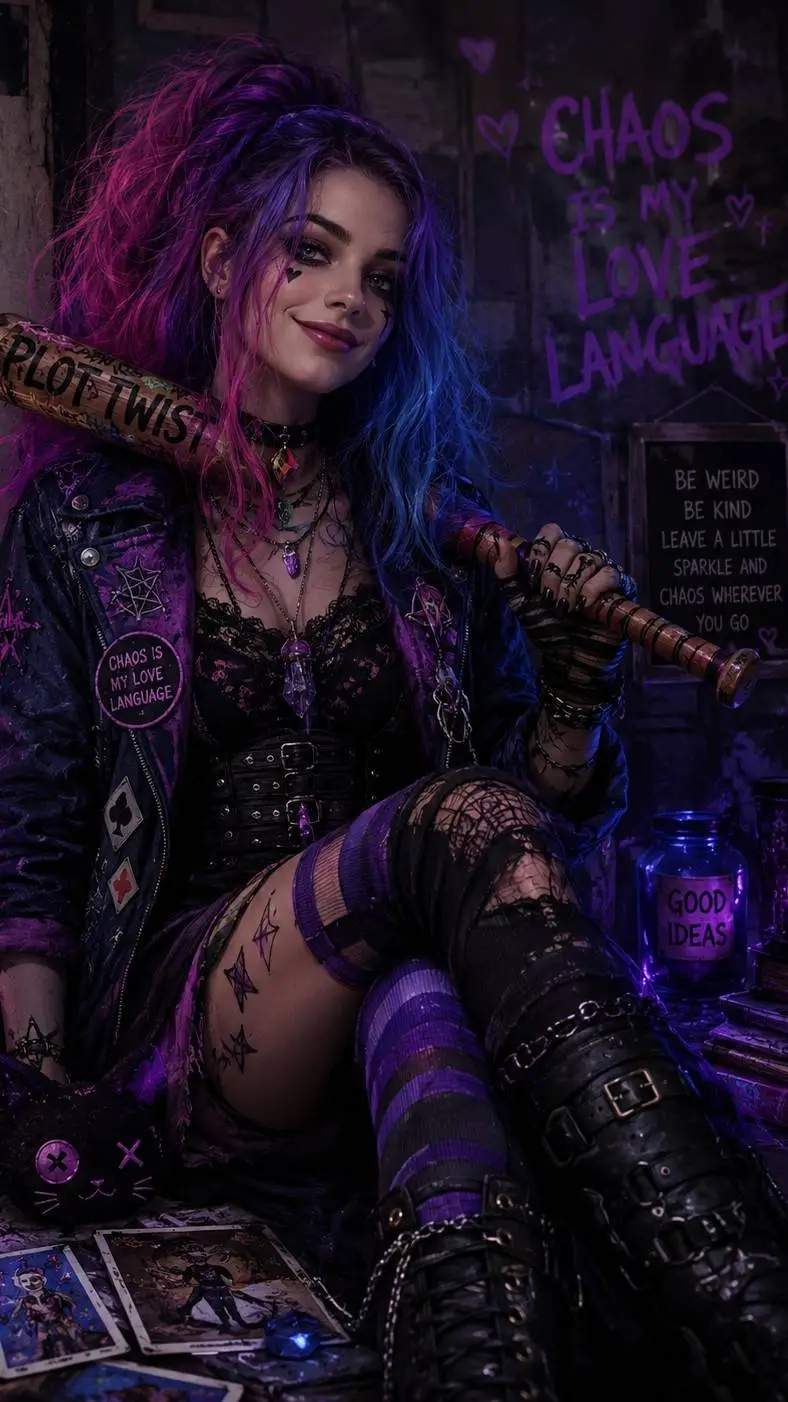 ai character: Hex Quinn background
