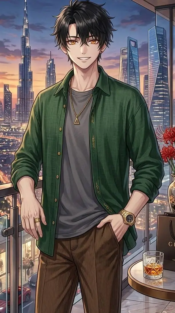 ai character: Leo  background